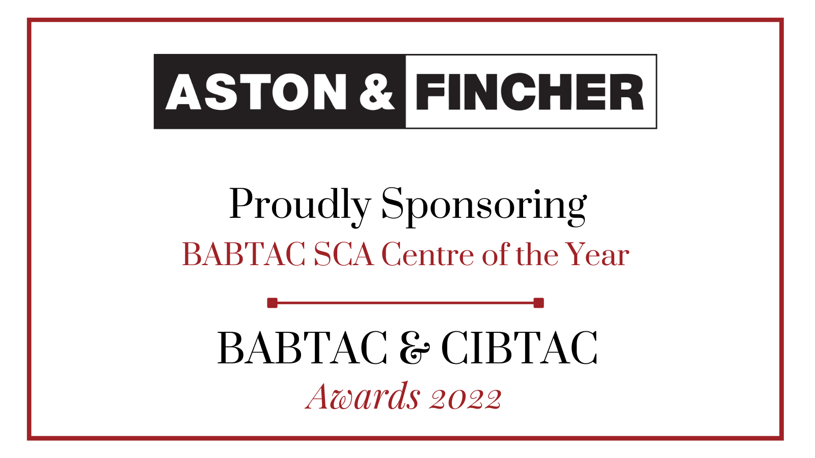 Aston & Fincher are back at the BABTAC & CIBTAC awards and conference!