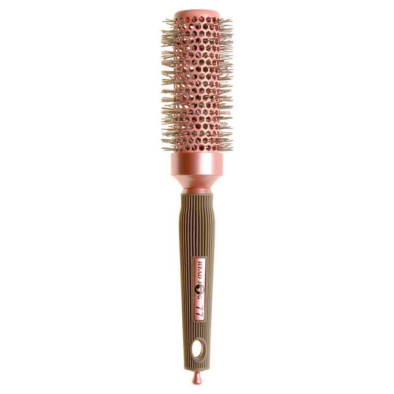 Head Jog 77 Pink Ionic Ceramic Radial Brush, 33mm