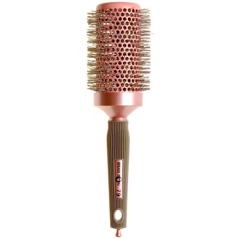 Head Jog 79 Pink Ionic Ceramic Radial Brush, 50mm
