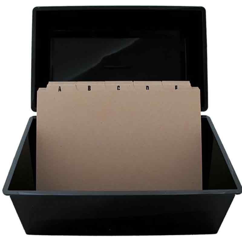 Index Box Including A-Z Index Cards
