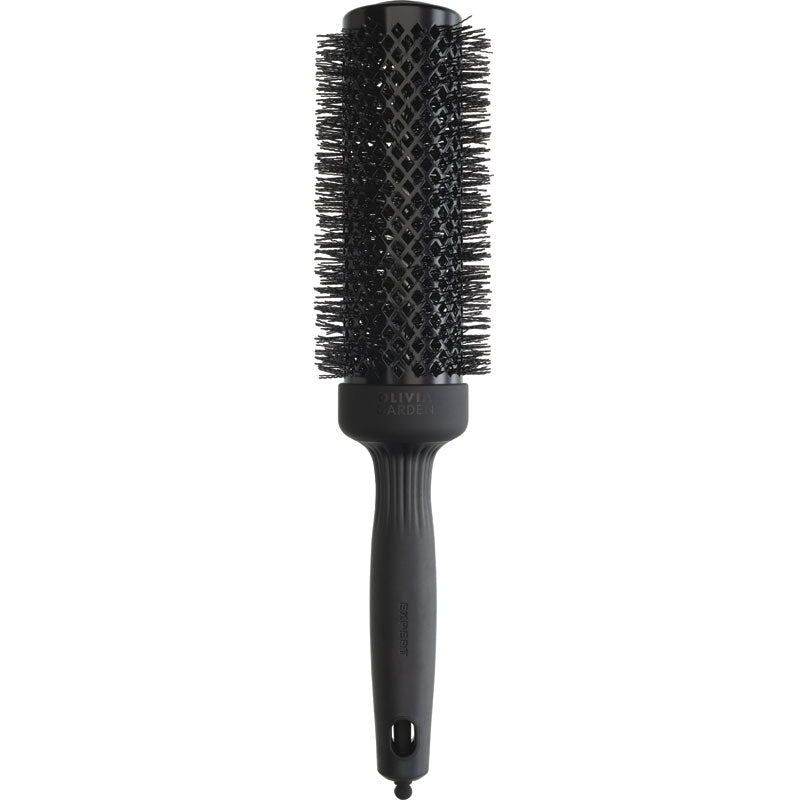 Olivia Garden Expert Blowout Speed Wavy Bristles Black Label Hair Brush, 45mm