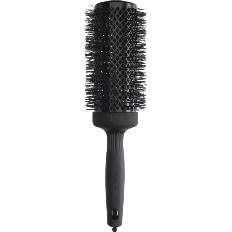Olivia Garden Expert Blowout Speed Wavy Bristles Black Label Hair Brush, 55mm