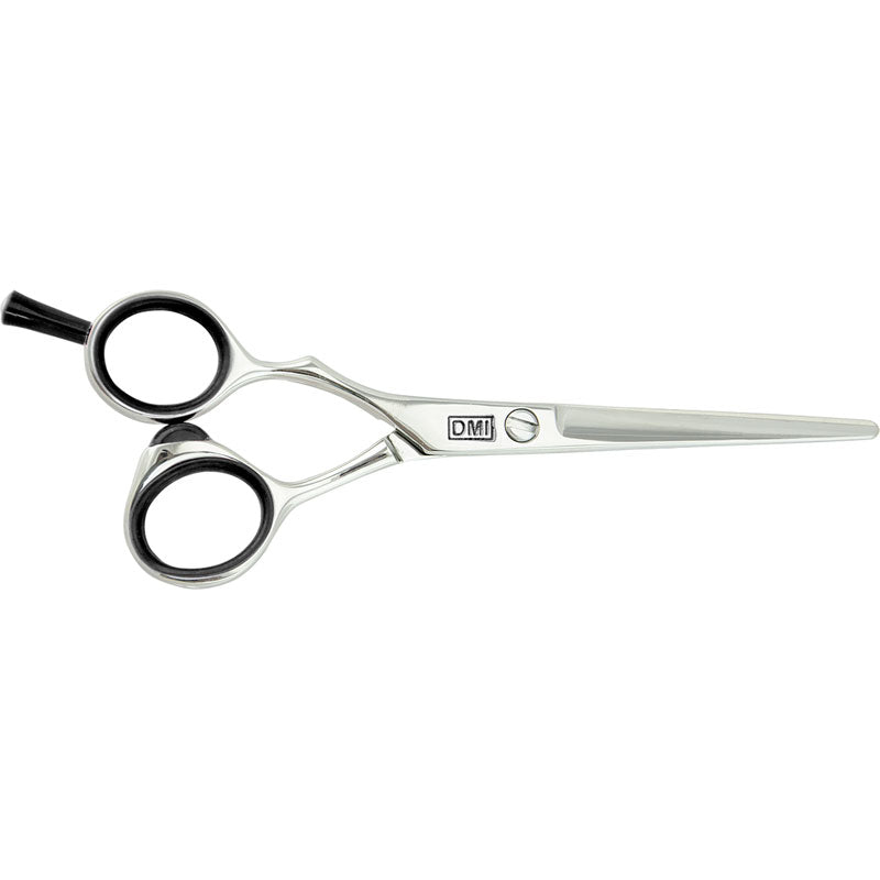 DMI Black Steel Left Handed Hairdressing Cutting Scissors - 6 Inches
