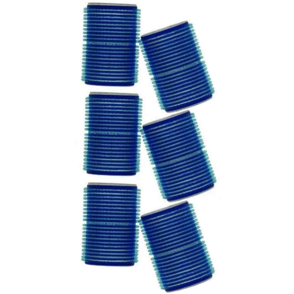 Head Gear Velcro Rollers, Blue 40mm (6)