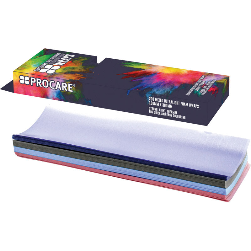 Procare Ultralight Mixed Foam Wraps 100mm x 300mm - 200 Sheets