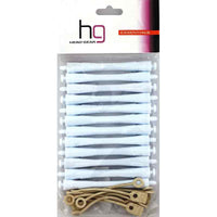 Head Gear Perm Rods 03, White 6mm (12)