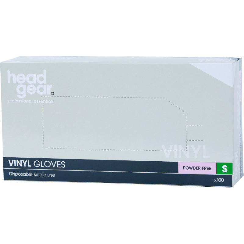 Head Gear Vinyl Gloves Powder Free (100)