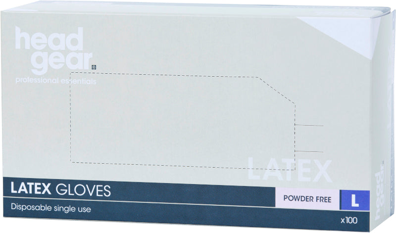 Head Gear Latex Gloves Powder Free (100)