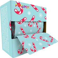 Prisma Pop Up Candy Cane Embossed Silver foil 120mm x 273mm