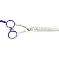 DMI Purple Steel Left Handed Hairdressing Thinning Scissors - 5.5 Inches