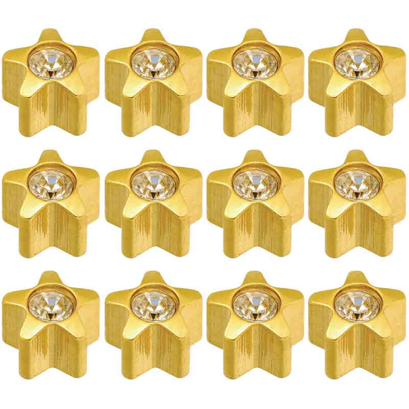 Caflon Gold Plated Starstone April Regular Stud Earrings - Pack of 12