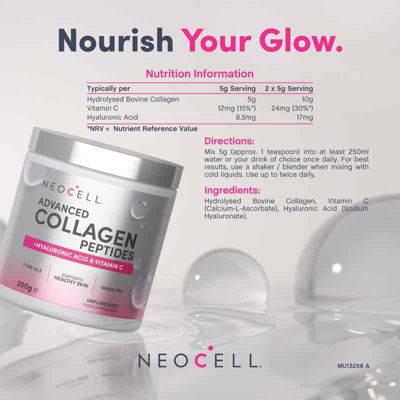 NeoCell Advanced Bovine Collagen Peptides Powder 200g