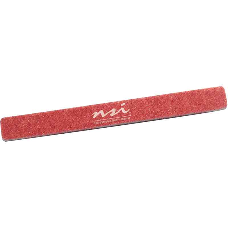 NSI Mylar Nail File, 80 Grit Red (10 Pack)