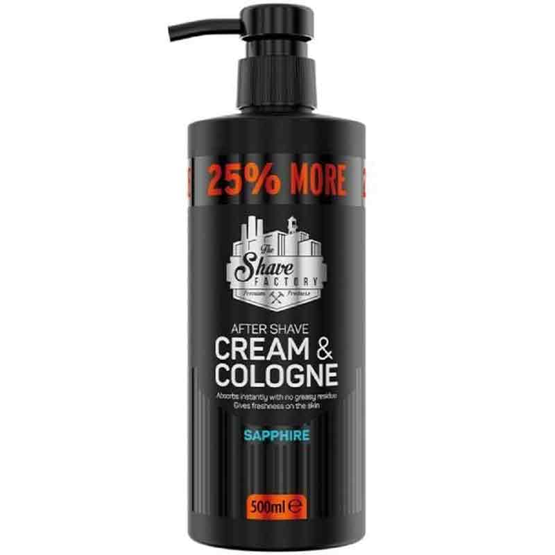 The Shave Factory Cream & Cologne 2in1 Sapphire 500ml