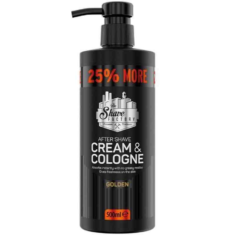 The Shave Factory Cream & Cologne 2in1 Golden 500ml