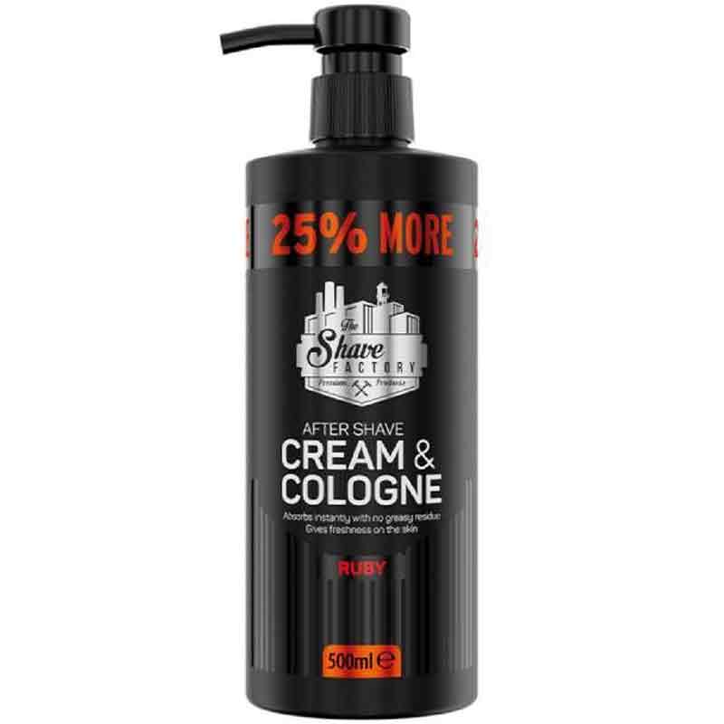 The Shave Factory Cream & Cologne 2in1 Ruby 500ml