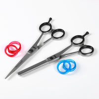Glamtech One Stainless Steel Hairdressing Cutting & Thinning Scissors Set - 5.5 Inches