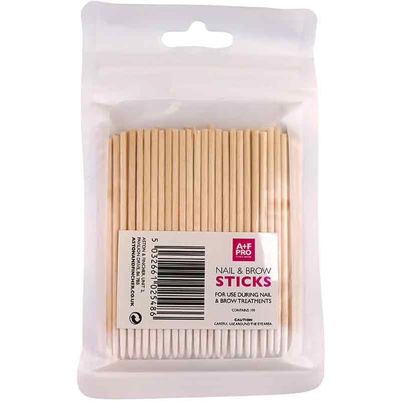 A+F Pro Nail & Brow Sticks (100 Pack)