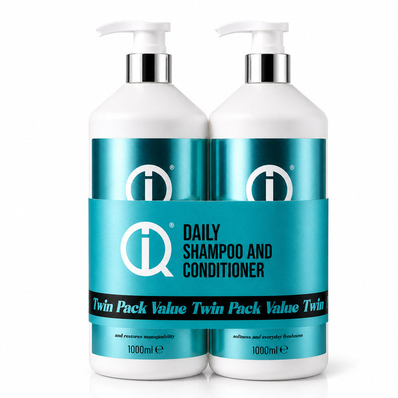 iQ Daily Hair Shampoo & Conditioner Twin Pack 1 Litre