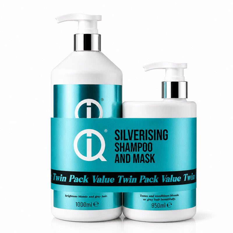 iQ Silverising Shampoo and Hair Mask Twin Pack 1 Litre