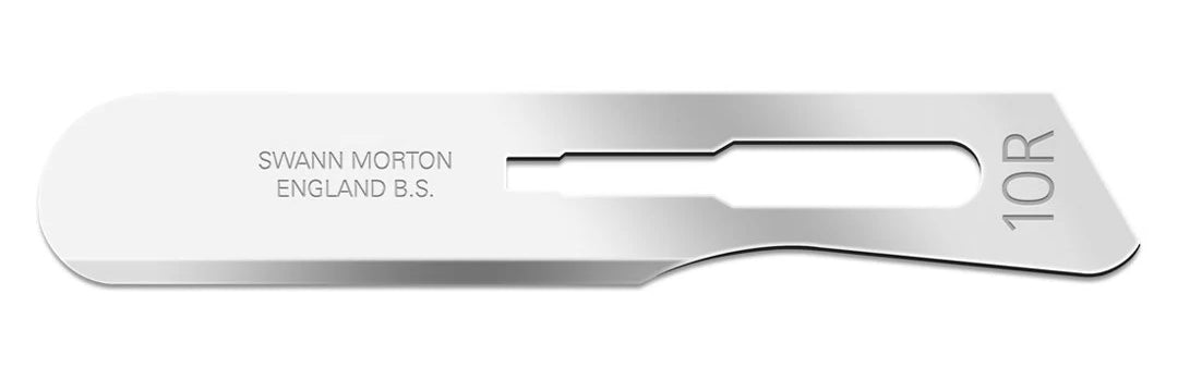 Swann-Morton No.10R Stainless Sterile Dermaplaning Blades - Pack of 100