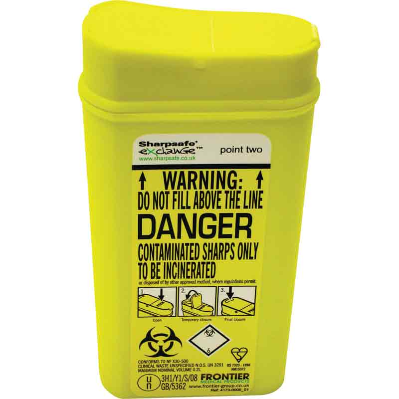 Swann-Morton Sharps Blade Disposal Box 0.2L