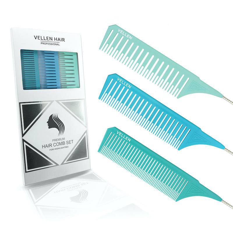 Vellen Weave Comb, Green/Blue/Mint (3)