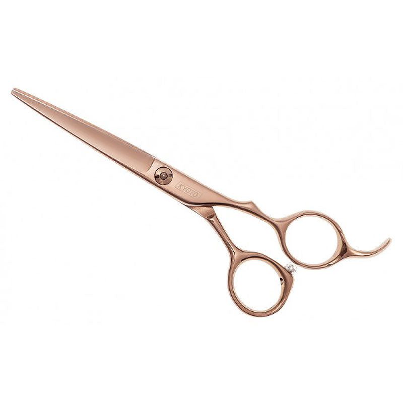 Kyoto Rose Carbon Steel Hairdressing Cutting Scissors - 6.5 Inches