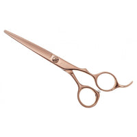 Kyoto Rose Carbon Steel Hairdressing Cutting Scissors - 7.0 Inches