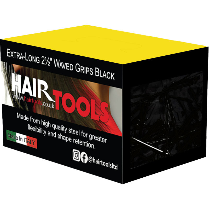 Hair Tools Waved Grips, Black 2.5" (500)