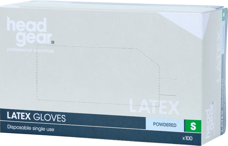 Head Gear Latex Gloves Powdered (100)