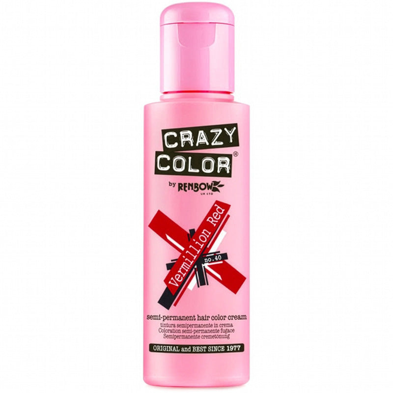 Crazy Color, Vermillion Red 100ml