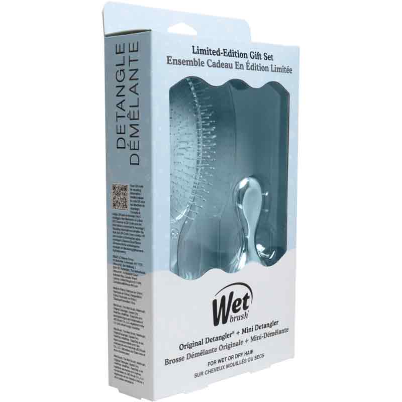 WetBrush Blue Original Detangler + Mini Detangler Limited Edition Gift Set
