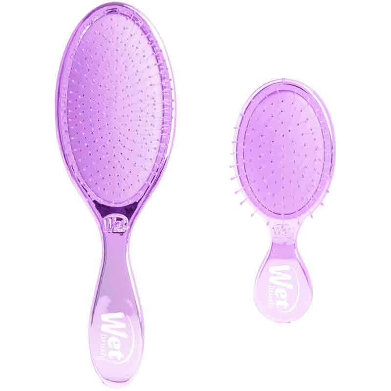 WetBrush Purple Original Detangler + Mini Detangler Limited Edition Gift Set