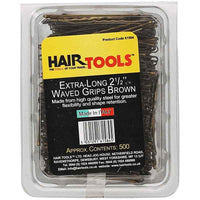 Hair Tools Waved Grips, Brown 2.5" (500)