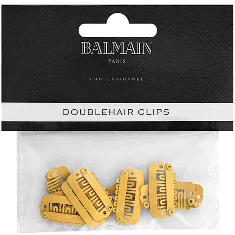 Balmain DoubleHair Beige Hair Extension Clips - Pack of 10