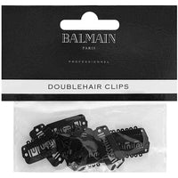Balmain DoubleHair Black Hair Extension Clips - Pack of 10