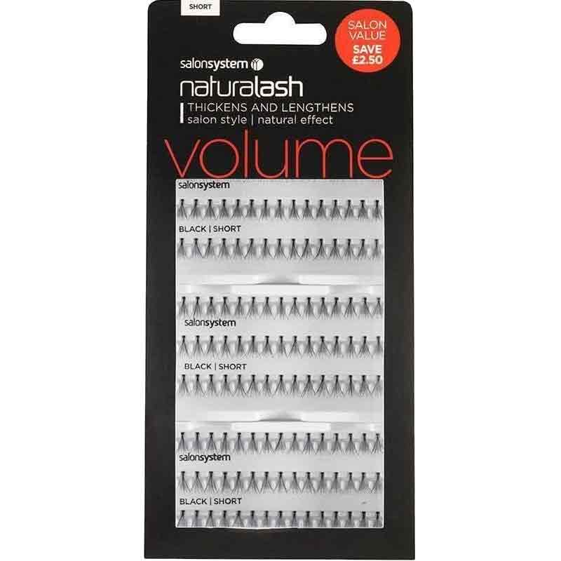 Salon System Individual Flare Lashes Salon Value Pack, Black Short