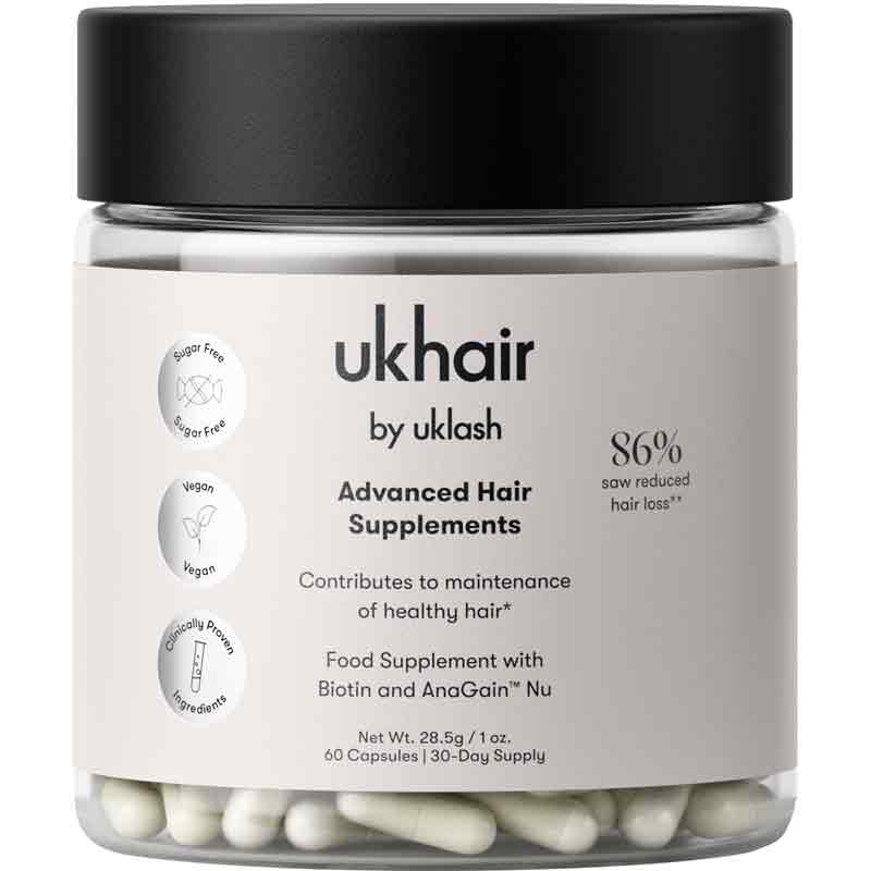 UKHAIR Advanced Hair Supplements - 60 Capsules