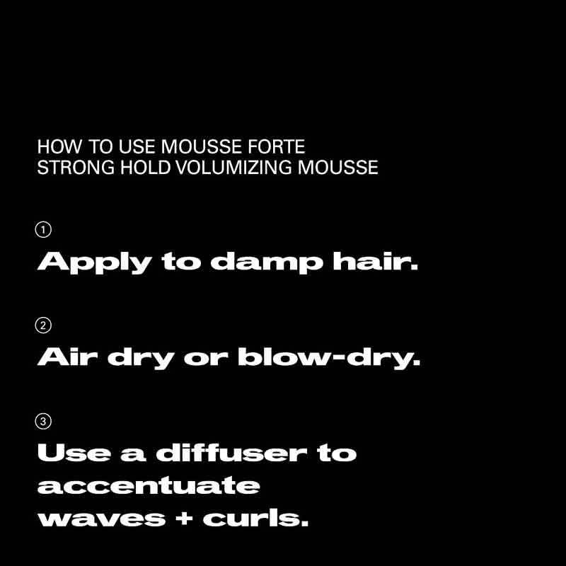 Sebastian Professional Mousse Forte Strong Hold Volumising Hair Mousse 200ml