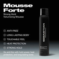 Sebastian Professional Mousse Forte Strong Hold Volumising Hair Mousse 200ml