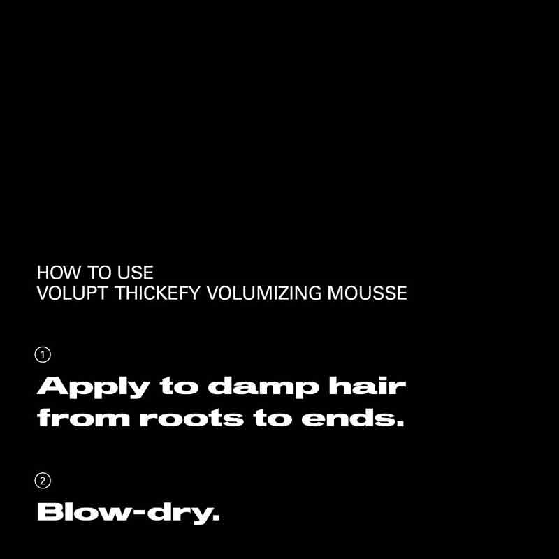 Sebastian Professional Volupt Thickify Volumising Hair Mousse 190ml