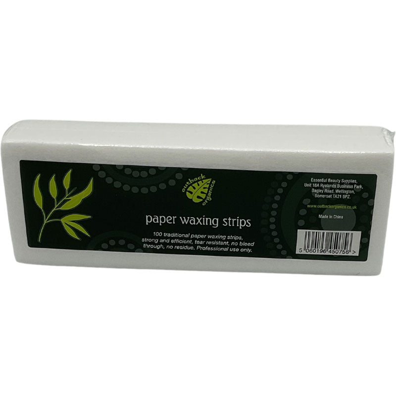 Outback Organics Paper Wax Strips - Pack Of 100