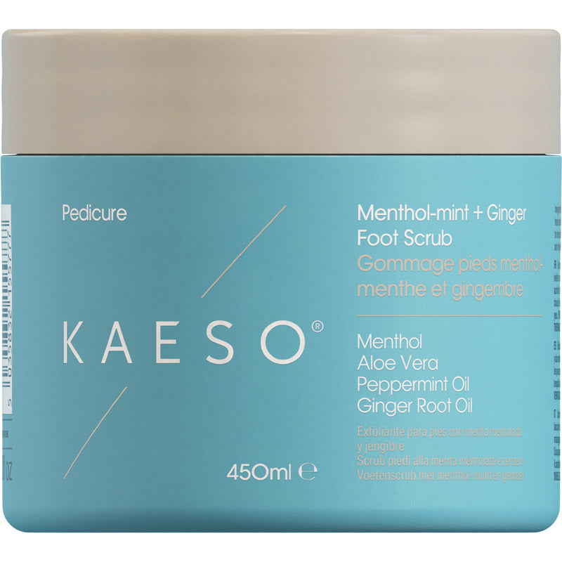 Kaeso Pedicure Menthol-mint + Ginger Foot Scrub 450ml