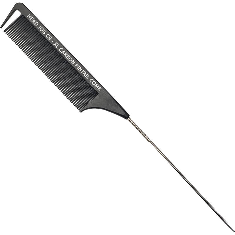 Head Jog C9 - XL Carbon Pintail Comb, Black