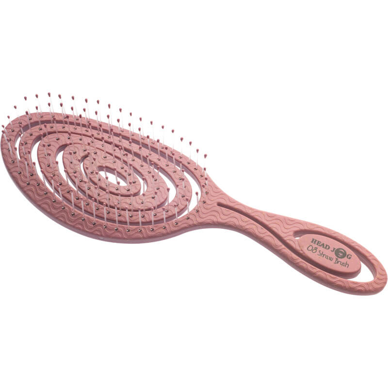 Head Jog Straw Vent Brush, Blossom