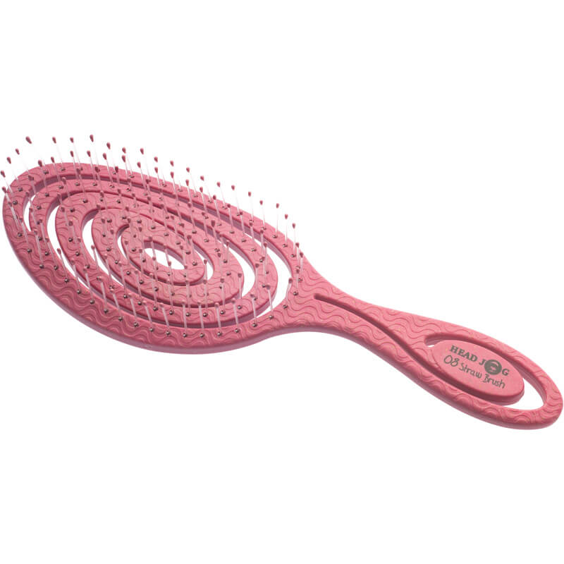 Head Jog Straw Vent Brush, Brush Rose