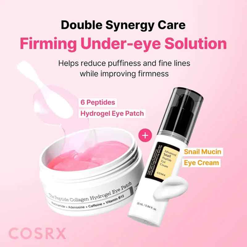 CosRx The Pink Peptide Collagen Hydrogel Eye Patches - Pack of 30
