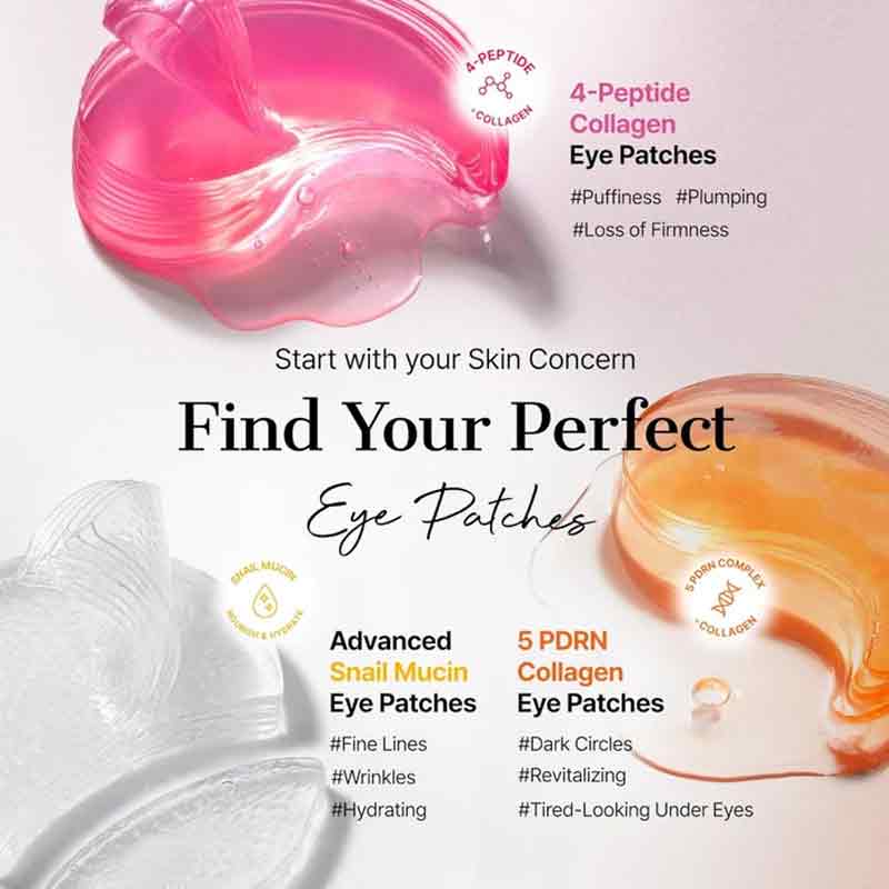 CosRx The Pink Peptide Collagen Hydrogel Eye Patches - Pack of 30