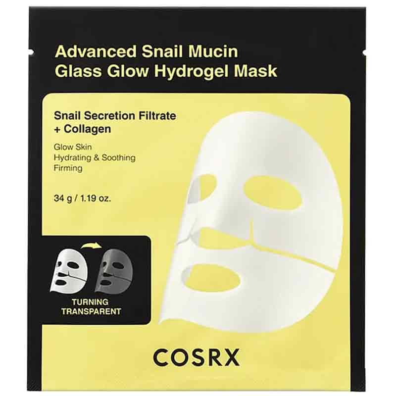 CosRx Advanced Snail Mucin Glass Glow Hydrogel Sheet Mask 34g